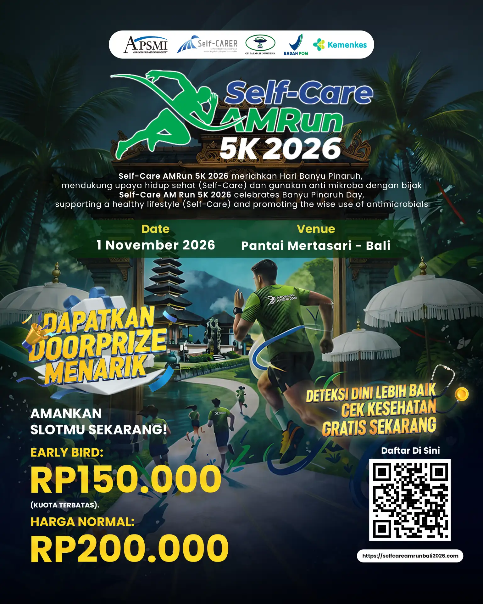 Self-Care AMRun 5K 2026 event flyer